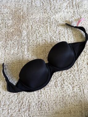 Victoria Secret Black Strapless Push-Up Bra - Women Intimates 34B